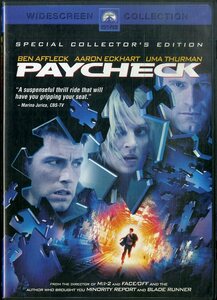 G00031161/DVD/ベン・アフレック/ユマ・サーマン「Paycheck Remember The Future」