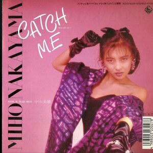 C00145552/EP/中山美穂「Catch Me / Bad Boy(1987年・K07S-10221・角松敏生プロデュース・JADOES参加・鷺巣詩郎編曲・和モノ・ディスコ・