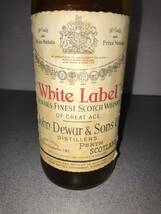 【管K582】未開栓品 White Label DEWAR'S FINEST SCOTCH WHISKY OF GREAT AGE John Dewar & Sons L スコッチウイスキー 古酒　デュワーズ_画像5