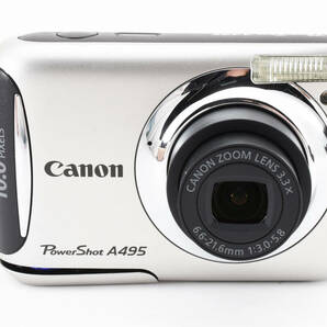 ★極上品★ Canon キャノン Power Shot A495 パワーショット PC1470 コンパクトデジタルカメラ 元箱付 #1095L065の画像3
