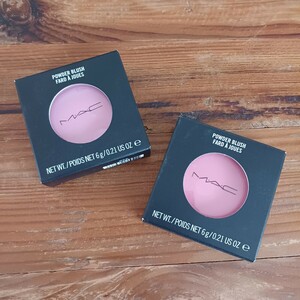  new goods unused! free shipping!MAC 2 piece set Mac cheeks powder brush set sale Mac cheeks pink pio knee petaru pink su-n