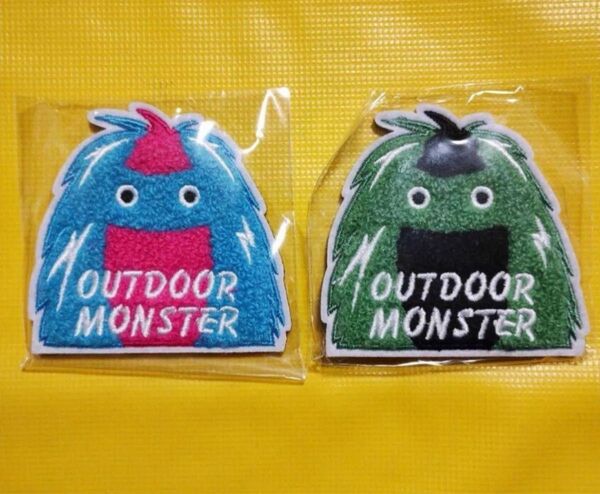 【稀少】アウトドアモンスターHi-Monde限定デザインワッペン【 2個セット】