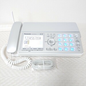 【美品】Panasonic パナソニック　FAX　KX-PZ310（シルバー）新品インクリボン装填済・新品モジュラーケーブル付き　親機のみ