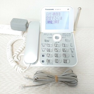 【動作確認済】Panasonic　パナソニック 電話機　VE-GD71（シルバー）ACアダプター・電話線ケーブル付き　親機のみ