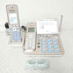 [ operation verification settled ]Panasonic Panasonic telephone machine VE-GD78( champagne gold ) cordless handset 1 pcs *AC adaptor * new goods telephone line cable attaching 