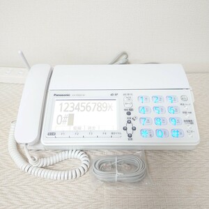 【見てから印刷】Panasonic パナソニック　FAX　KX-PZ620（ホワイト）中古インクリボン装填済・新品電話線ケーブル　親機のみ