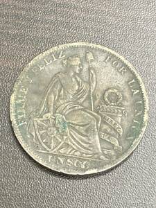 *0#1351[1soru серебряная монета ]pe Roo вместе мир страна 1soru серебряная монета женщина бог сиденье изображение 1895 год . большой серебряная монета 0*
