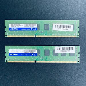 006 ADATA製 デスクトップ用メモリ16GB（8GB×2枚）PC3-12800U 