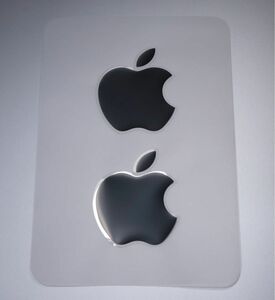 Apple MacBook Pro 16 付属 ステッカー 黒 ブラック クリア台紙（美品）a