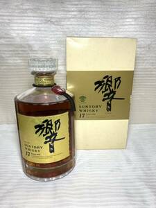 [ not yet . plug ] SUNTORY Suntory . whisky HIBIKI 17 year 43 times 750ml Gold label domestic sake alcohol box attaching 26-19