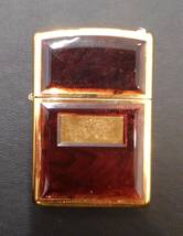 【10343O】 1円出品 ジッポ ジッポー ZIPPO 動作未確認 着火未確認 ゴールデントータス べっ甲 ? ライター ジャンク 現状品 2点まで同梱可_画像1