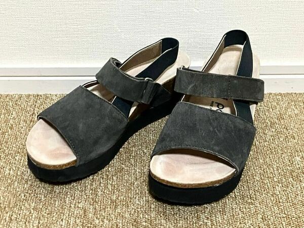 H186☆送料無料☆美品 Papillio/パピリオ サイズ:36(23.0CM) BIRKENSTOCK/ビルケンシュトック サンダルスエード 中古 現状品