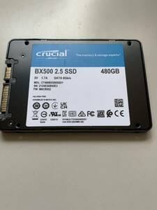 1) 正常品 crucial 2.5インチ SSD 480GB 7mm 