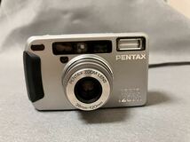 [T2753]動作品　PENTAX ペンタックス ESPIO 120Mi コンパクトフィルムカメラ QUARTZ DATE ZOOM LENS 38mm-120mm　シルバー　箱　パノラマ_画像2