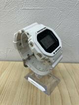 「H7475」CASIO カシオ G-SHOCK RIP SLYME コラボ DW-5600VT ホワイト 腕時計 稼働品 _画像3