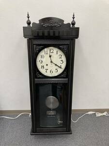 「H7598」AICHI TOKEI 愛知時計 振り子時計 掛時計 ゼンマイ式 稼働品 昭和レトロ 高さ 約110cm