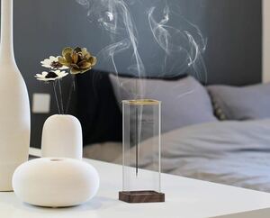  fragrance establish glass stylish hanging lowering type incense stick establish lengthway . interior bin 