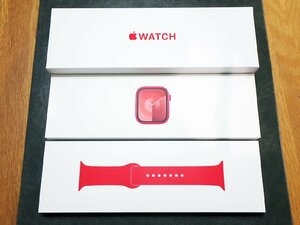 1円スタート Apple Watch Series 9 GPSモデル 41mm MRXL3J/A アップル ウォッチ レッド