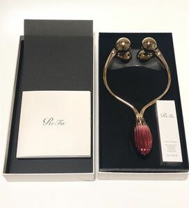 新品保管品☆ReFa リファ ダブルレイ レッド 美顔ローラー エステ 