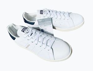 デッド!! 新品!! 限定 17年製 adidas Originals STAN SMITH スタンスミス レザー 白x黒 us 8 / 26 ㎝ 天然皮革