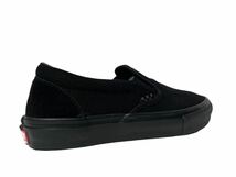 極美品!! 希少!! VANS PRO SLIPON BLACK OUT バンズ プロ スリッポン ブラックアウト スエード 黒 × 黒 us 8.5 / 26.5 ㎝ レアカラー_画像6