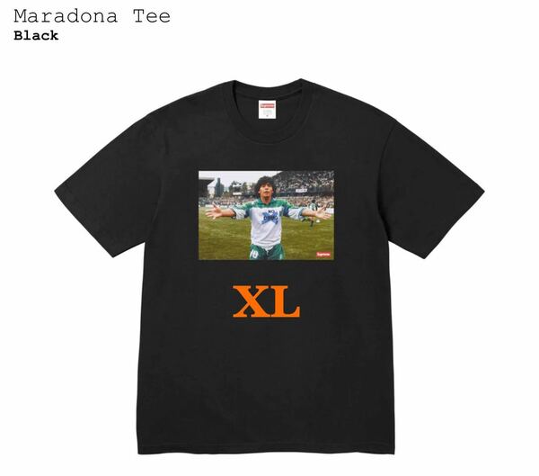 【XL】Supreme Maradona Tee BLACK 黒 シュプリーム マラドーナ