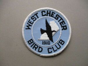 70s ウエストチェスター バードクラブWEST CHESTER BIRD CLUBワッペン/ビンテージPATCHバードウォッチング野鳥キャンプCAMPアウトドア V194