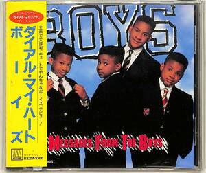 D00161535/CD/ザ・ボーイズ (THE BOYS)「Messages From The Boys (1989年・R32M-1066・コンテンポラリーR&B)」