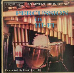 A00593888/LP/デヴィッド・キャロル (DAVID CARROLL)「Percussion In Hi-Fi (MG-20166・スペースエイジ・クールジャズ)」