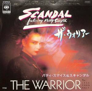 C00201947/EP/パティ・スマイス&スキャンダル「The Warrior / Less Than Half (1984年・07SP-824・ニューウェイヴ・シンセポップ)」