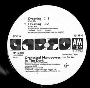 A00593450/12インチ/オーケストラル・マヌーヴァーズ・イン・ザ・ダーク (OMD)「Dreaming (1988年・SP-12258・宣伝盤・シンセポップ)」