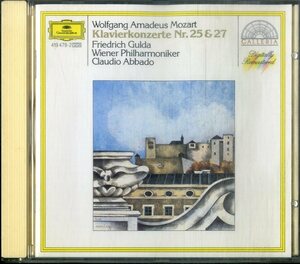 D00160975/CD/フリードリヒ・グルダ(Pf) / クラウディオ・アバド(指揮)「Mozart / Klavierkonzerte Nr. 25 & 27 (419-479-2)」