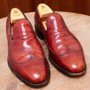 良品◎【Allen Edmonds】アレンエドモンズ ウイングチップローファー US10.5C ビジネスシューズ カジュアル メンズ 革靴の画像1