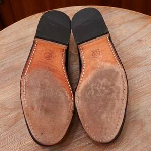 極美品◎【Earthbound footwear】コインローファー US8D 26.0cm ガラスレザー ビジネスカジュアル メンズ 革靴の画像6