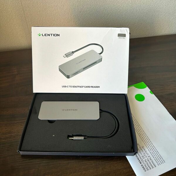 ★【未使用】LENTION C12 USB-C Card Reader 3 in1 カードリーダー CF SD Micro SD