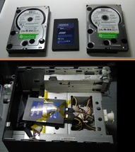 SSDはカルトンテープで仮留めしてあります