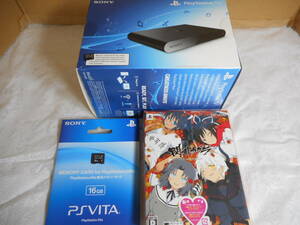 新品未開封品　北米版　VITA TV 16GBメモリー 閃乱カグラ ３点セット