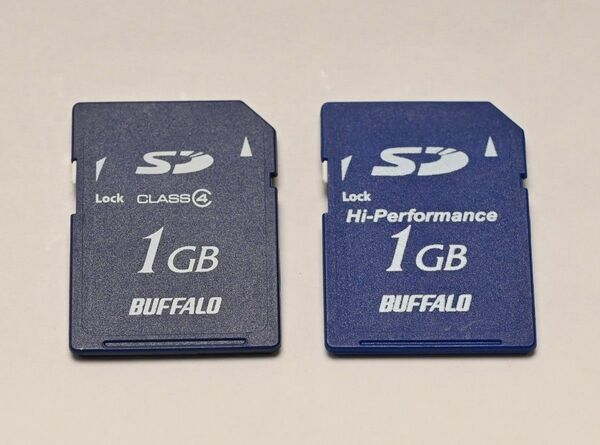 BUFFALO ＳＤカード 1GB クラス4 Hi-Performance 2枚組 フォーマット済み