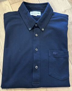 【未使用】LACOSTE ラコステ ポロシャツ スリムフィット　サイズM 紺色