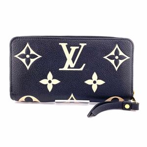 ルイヴィトン バイカラー モノグラム アンプラント ジッピー 財布 M80481 LOUIS VUITTON 長財布