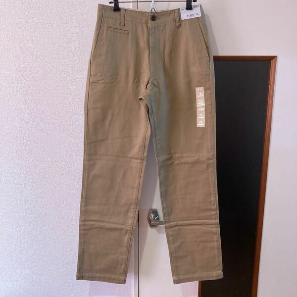 GU MEN ウエスト76cm ワークチノ 33 KHAKI