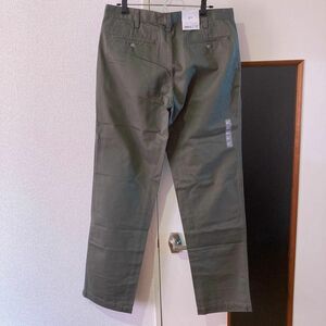 GU MEN ウエスト82cm Jノータックパンツ 56 Olive