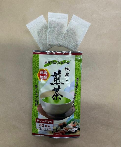 ○ 寿司屋でお馴染みの抹茶入り煎茶パック