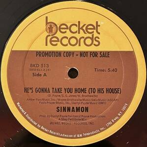 Sinnamon - He's Gonna Take You Home (To His House) / 名手Shep Pettiboneの手腕が光る、言わずもがなガラージ・クラシック！