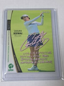 EPOCH 2022 JLPGA 日本女子ゴルフ協会オフィシャルトレーディングカード 小祝さくら　プロモカード　サインカード