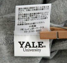 未使用　YALE University　イェール大学　ライセンス　Ｔシャツ　グレー　Ｍサイズ　カレッジＴ_画像4