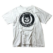 ハードコア! 90s 00s USA製 The Misfits FIEND CLUB ミスフィッツ クリムゾンゴースト ロゴ バンド 半袖 Tシャツ ホワイト 白 M メンズ古着_画像1