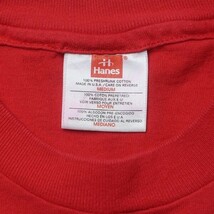 シンプル! 90s USA製 Hanes ヘインズ ヴィンテージ クルーネック 無地 半袖 ポケット Tシャツ ポケT レッド 赤 Mサイズ メンズ 古着 希少_画像5