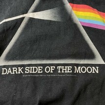 狂気! Pink Floyd ピンクフロイド The Dark Side of the Moon 2015年 オフィシャル バンド Tシャツ ブラック 黒 大きいサイズ メンズ 古着_画像4