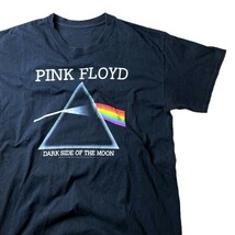 狂気! Pink Floyd ピンクフロイド The Dark Side of the Moon 2015年 オフィシャル バンド Tシャツ ブラック 黒 大きいサイズ メンズ 古着_画像3